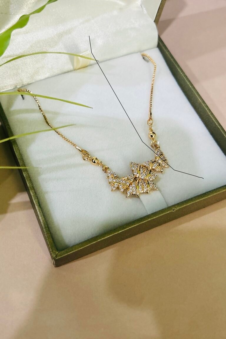 Golden butterfly locket