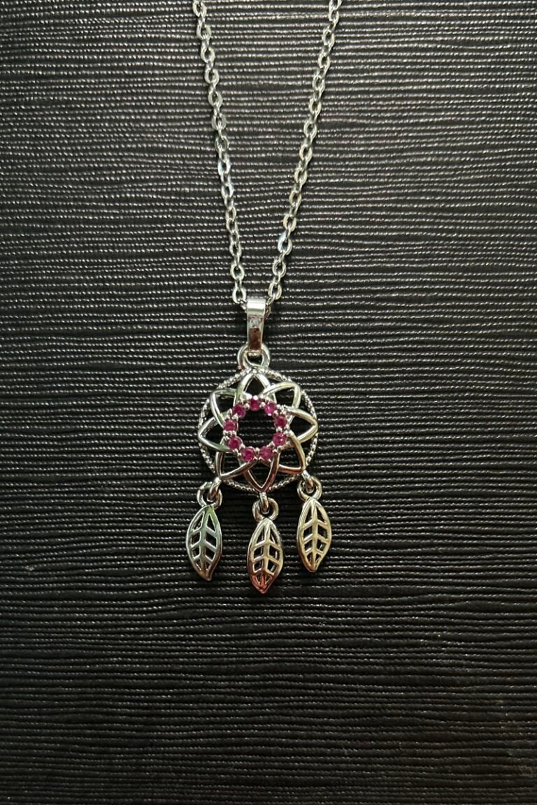 Silver leave locket (2)