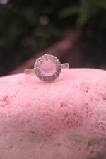 Adjustable golden base  Stone Ring - Image 3