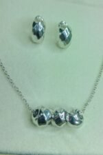 Ball shape silver locket set - Image 2