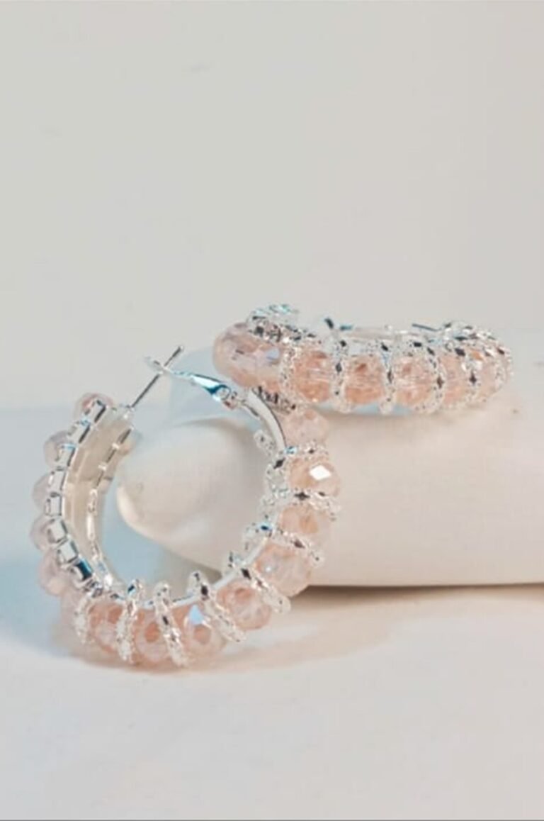 Silver Bali with a light pink beads