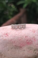 Silver ring with stone